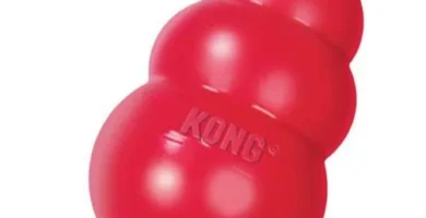 Kong Classic. Suministros básicos para perros adoptados, Juguetes para perros de mordida fuerte, Juguetes interactivos, juguetes para todo tipo de perro