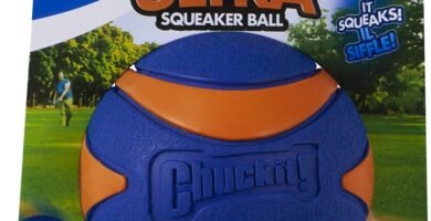 Pelotas para perros. Chuckit! Pelota para perro ultra chirriante, juguete de búsqueda, para perros extra grande de 3.5 pulgadas, para 100 libras y más, 1 paquete