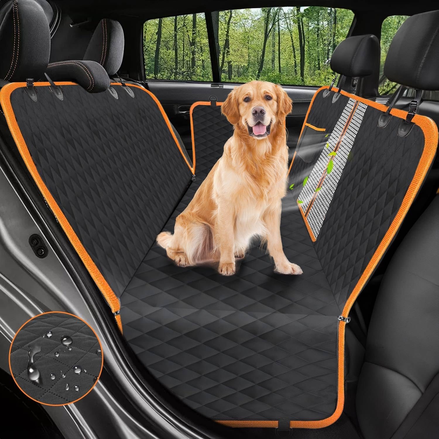 Victoper Funda de asiento de coche para perro